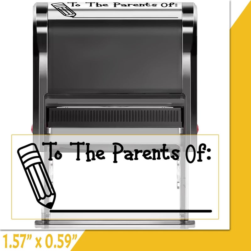 Bertiveny to The Parents of Stamp Self-Inking Rubber Teacher Grading Stamps for School Supplies,to The Parents of Teacher Stamps for School Supply,Black to The Parent of Stamp for Parent Envelopes - Image 1